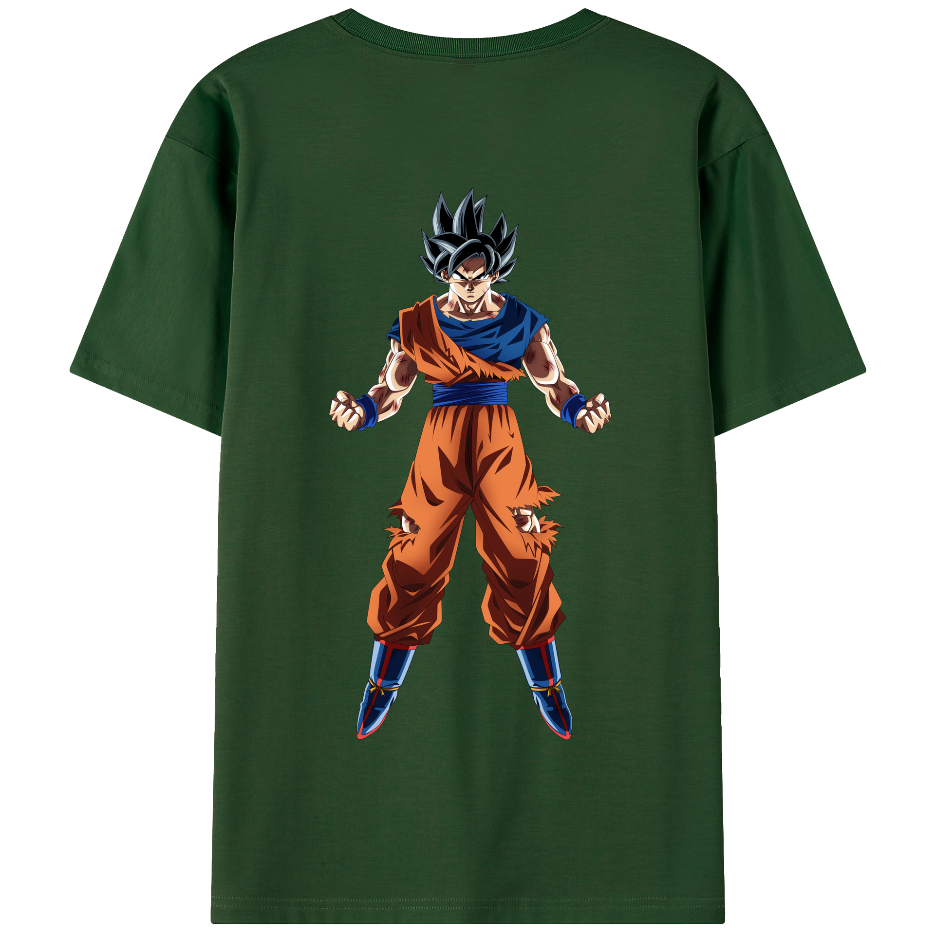 （画像用） ドラゴンボール 孫悟空（そん ごくう）Son Goku カカロット DRAGON BALL Kakarotto 綿100％半袖Tシャツ（背面プリント）